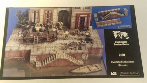 Verlinden Productions 1/35 River/ Wharf Embankment (Ceramic) - #2168 - NOS