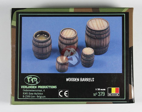 Verlinden 1/35 Scale resin Wooden Barrels #379 - NOS