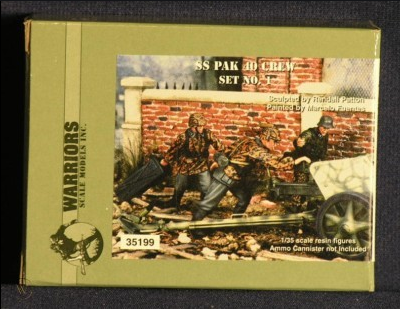 Warriors 1/35 Scale SS Pak 40 Crew Set #1 - 3 figures #35199