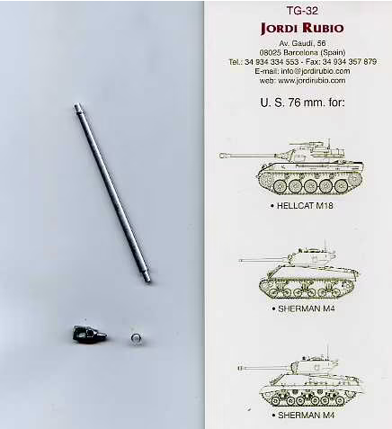 Jordi Rubio 1/35 Scale 76mm Barrel M1A2 - TG-32
