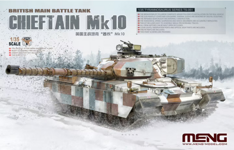 MENG 1/35 Scale British Main Battle Tank Chieftain Mk10 - kit #TS-051