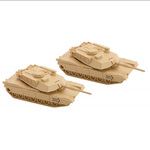 Micro-Trains N Scale M1 Abrams Tank 2-Pack Assembly Kit - 49945901