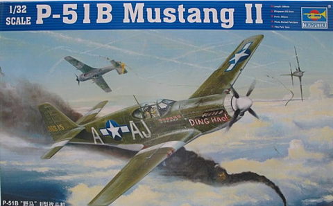 Trumpeter 1/32 Scale P-51B Mustang II Model Kit #02274 - NOS