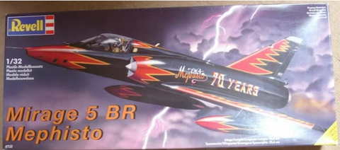 Revell 1:32 scale Mirage 5 BR Mephisto kit #04753 - Factory Sealed
