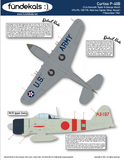 Fundekals 1/48 decals for P-40B Pearl Harbor Defenders for Airfix - FUN48037
