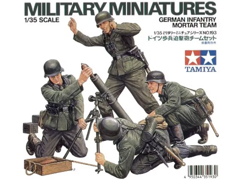 Tamiya 1/35 Scale German Infantry Mortar Team - Kit #35193