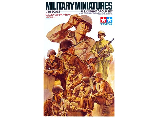 Tamiya 1/35 Scale U.S. Combat Group Set - Kit #35080 Tamiya 1/35 Scale U.S. Combat Group Set - Kit #35080