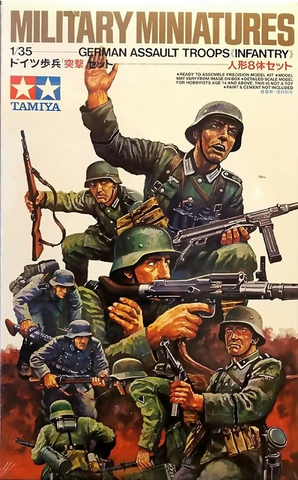 Tamiya 1/35 Scale German Assault Troops (Infantry) Set  - Kit MM-130A