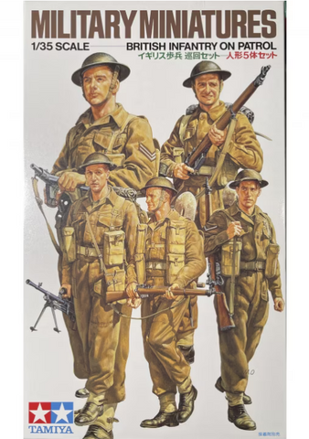 Tamiya 1/35 Scale British Infantry On Patrol  - Kit 35223