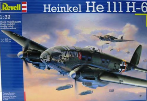 Revell 1:32 scale Heinkel He 111 H-6 - kit 04836 New Old Stock