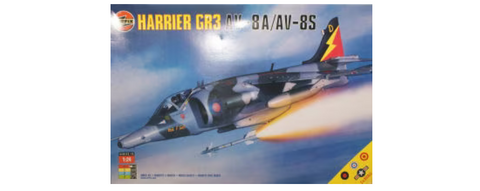 Airfix 1/24 scale Harrier GR3 AV-8A/AV-8S aircraft kit - A18003