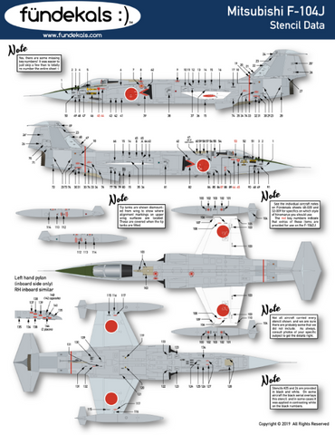 Fundekals 1/32 decals for Lockheed F-104J/DJ Eiko aircraft kits - 32009 Fundekals 1/32 decals for Lockheed F-104J/DJ Eiko aircraft kits - 32009
