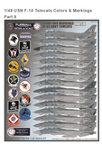 Furball 1/48 decals Colors & Markings of US Navy F-14 Tomcats for Tamiya FDS4818