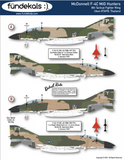 Fundekals 1/32 decals F-4C MiG Hunters - Operation Bolo & Beyond - FUN32011