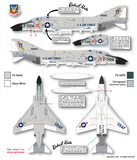 Fundekals 1/48 decals A Bunch of Spooks! (F-110As, F-4Bs, F-4Cs) - FUN48033