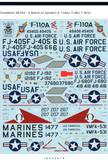 Fundekals 1/48 decals A Bunch of Spooks! (F-110As, F-4Bs, F-4Cs) - FUN48033