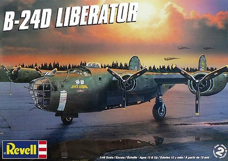 Revell 1/48 Scale B-24d Liberator Model Airplane Kit #85-5625 - NOS