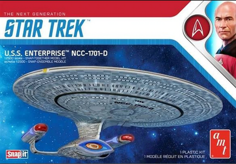 AMT 1/2500 Star Trek USS Enterprise NCC-1701D - Snap build Kit #1126M/12