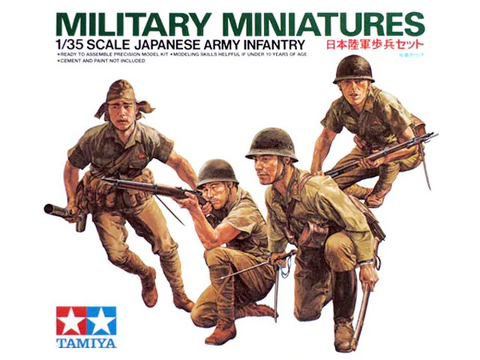 Tamiya 1/35 Scale Japanese Army Infantry - Military Miniatures Kit
