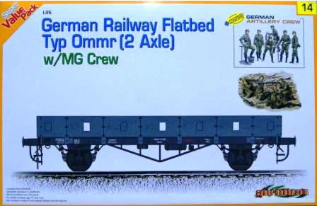 Dragon 1/35 Scale German Railway Flatbed Typ Ommr (2 Axle) - kit #9114