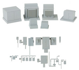 Walthers 933-4075 HO Scale Modern Industrial Park Series Electrical Fixtures - Kit