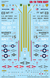 Caracal 1/48 decals CD48183 USAAF Mosquitos for Tamiya