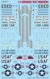 Caracal 1/72 decals CD72105 - F-4 "Edwards Test Phantoms" for Hasegawa