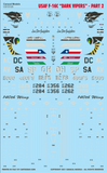 Caracal 1/72 decals CD72120 - F-16C "Dark Vipers" Part 2 for Hasegawa