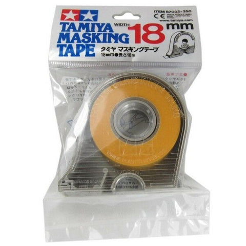 Tamiya 18mm Yellow Masking Tape with Dispenser - #87032