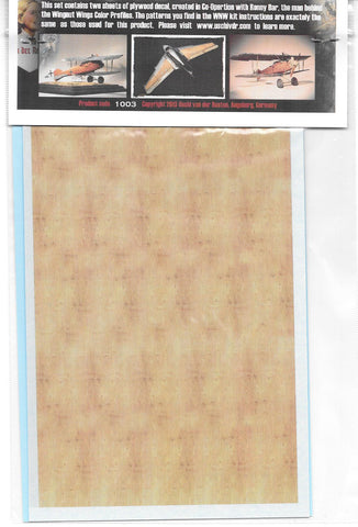Uschi 1/72 1/48 1/32 Superfine Wood Grain Decal Albatross Ronny Bar Color #1003
