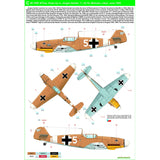 HGW 1/48 Wet Transfers PLUS combo set for Bf109 Afrika - 248064 for Eduard