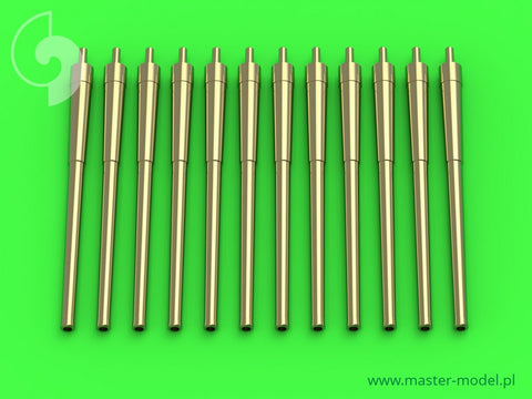 Master Model 1/700 USN Gun Barrels for Turrets w/o Blastbags (12pcs) - SM700050