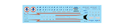 Fundekals 1/144 scale decals Boeing 737-823 American Airlines Astrojets - 44-015