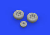 Eduard Brassin 1/72 scale resin wheels for the B-25 by Hasegawa 672206
