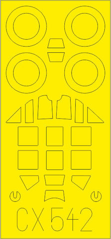 Eduard Masks - 1/72 Scale - Mask for Bf 109G-6 by Tamyia - CX542