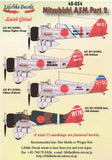 Lifelike 1/48 decals Mitsubishi A5M2b/A5M4 Claude Pt 2 Fine Molds Wingsy 48-054