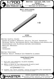 Master Model 1/700 British Mark I for Turrets w/Blastbags (8 pcs) - SM700014