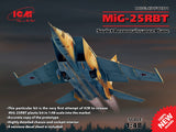 ICM Model kit 1/48 MiG-25RBT Foxbat B Soviet Reconnaissance Plane - 48901