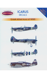 Icarus 1/72 decal Greek WWII Allied Aces - Supermarine Spitfires #72017