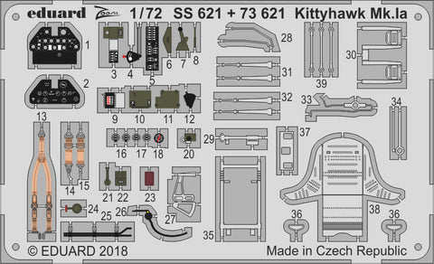 Eduard 1/72 Kittyhawk Mk. Ia for Special Hobby - 73621 - Photoetch Detail