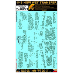 HGW 1/48 scale wet transfers camouflage for the Bf109G-2 kit by Eduard - 248053 HGW 1/48 scale wet transfers camouflage for the Bf109G-2 kit by Eduard - 248053