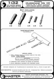 Master Model 1/32 Hawker Hurricane Mk IIC Hispano Mk II cannons - AM32075