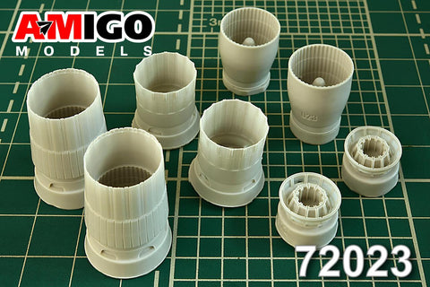 Advanced Modeling 1/72 AL-31F exhaust nozzles for Su-27 for Zvezda TRP HSG - AMG72023