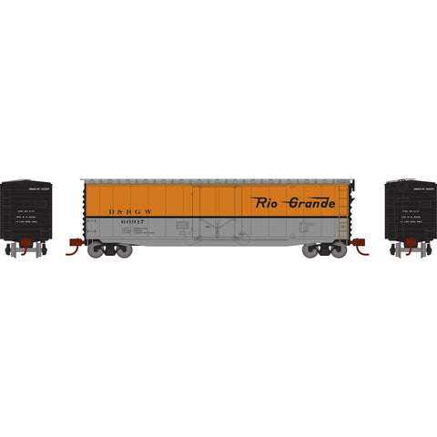 ATHEARN ATH2837 N Scale 50' PS-1 PD Smooth Side Box, D&RGW #60917