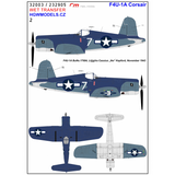 HGW 1/32 scale F4U-1A "Jolly Rogers" Wet Transfers - 232905