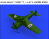 Eduard Brassin 1/72 resin Fw-190A-5/U12 gun pods - 672196