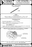 Master Model 1/350 IJN 3rd Yr barrels for Turrets w/ Blastbags 8pcs - SM350084