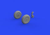 Eduard 1/48 scale Brassin wheels for Ki-61-Id in resin for Tamiya - 648317