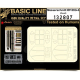 HGW Basic Line 1/32 seatbelt & mask Bf 109G-6 for Revell - 132807