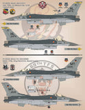 Bullseye Model Aviation 1/48 Decals Desert Storm Vipers F-16CG - 48004